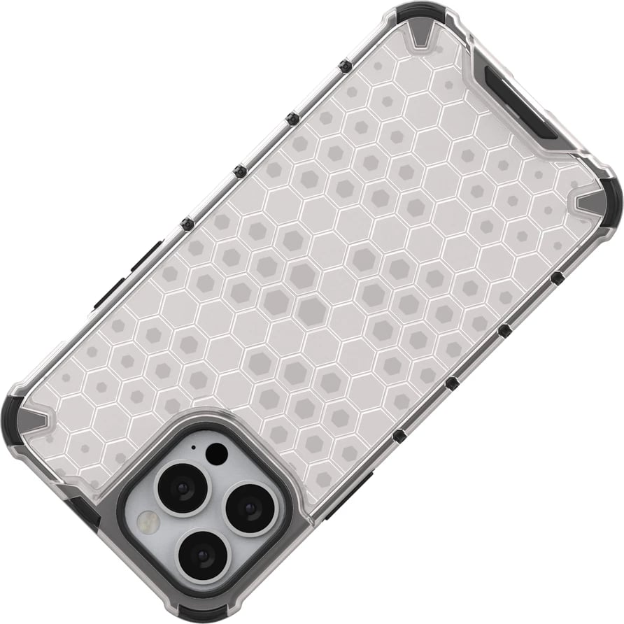 Mbështjellës Hurtel Honeycomb për iPhone 13 Pro Max, TPU/PC, kaltër