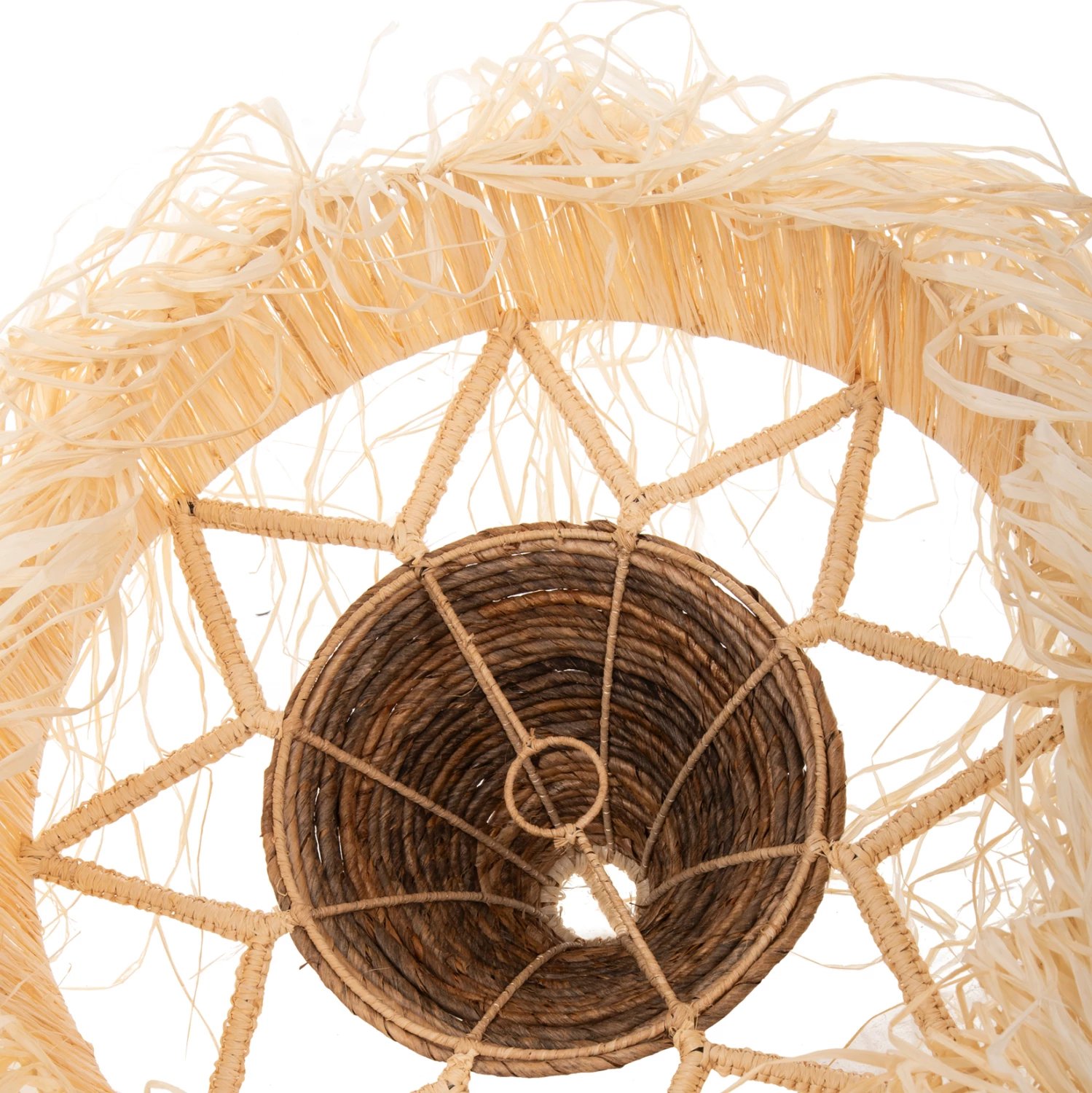 Llambë varëse tavani set FH11922, litar dhe fibra gjethe palme të thara, Φ51Χ155+H cm Llambë varëse tavani set FH11922, litar dhe fibra gjethe palme të thara, Φ51Χ155+H cm
