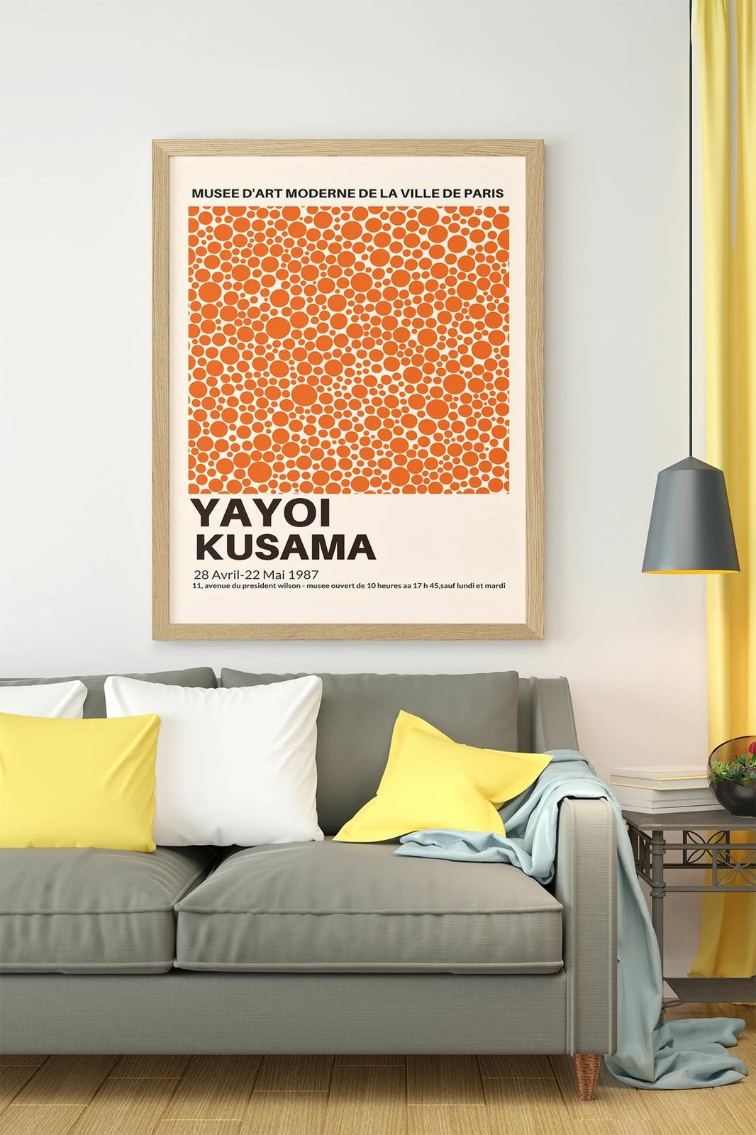 Pikturë dekorative me kornizë, Wallity, Lmnmdl33