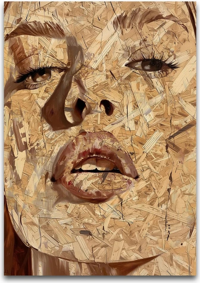 Pikturë dekorative me kornizë MDF, Wallity, Huhu316, 50x70cm