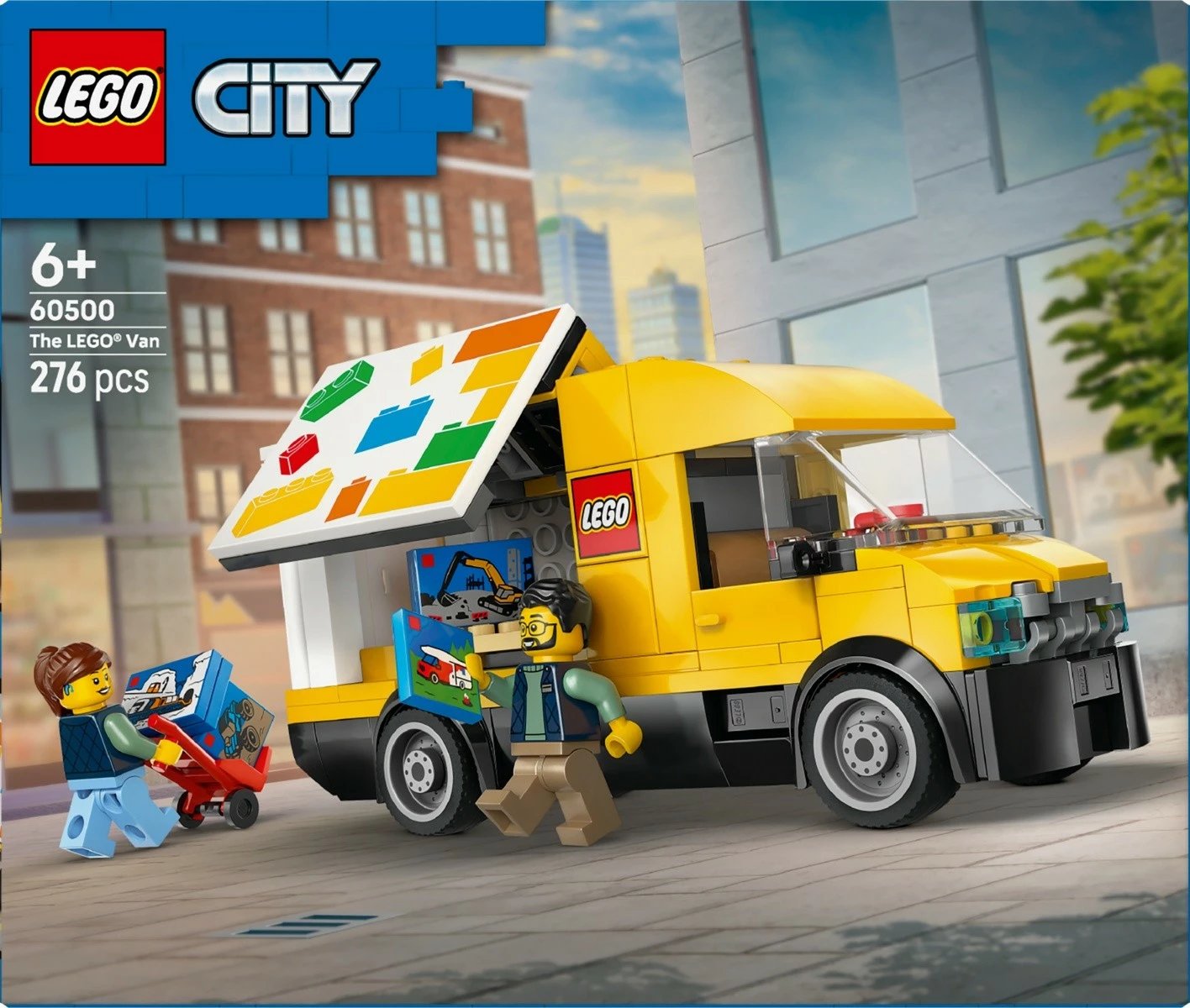 Set ndërtimi, LEGO City, 60500 Van, 276 pjesë, 6+, set mesatar, verdhë