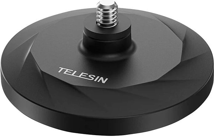 Bazë magnetike për kamera sportive Telesin MAG-005, për Insta360 GO3, e zezë