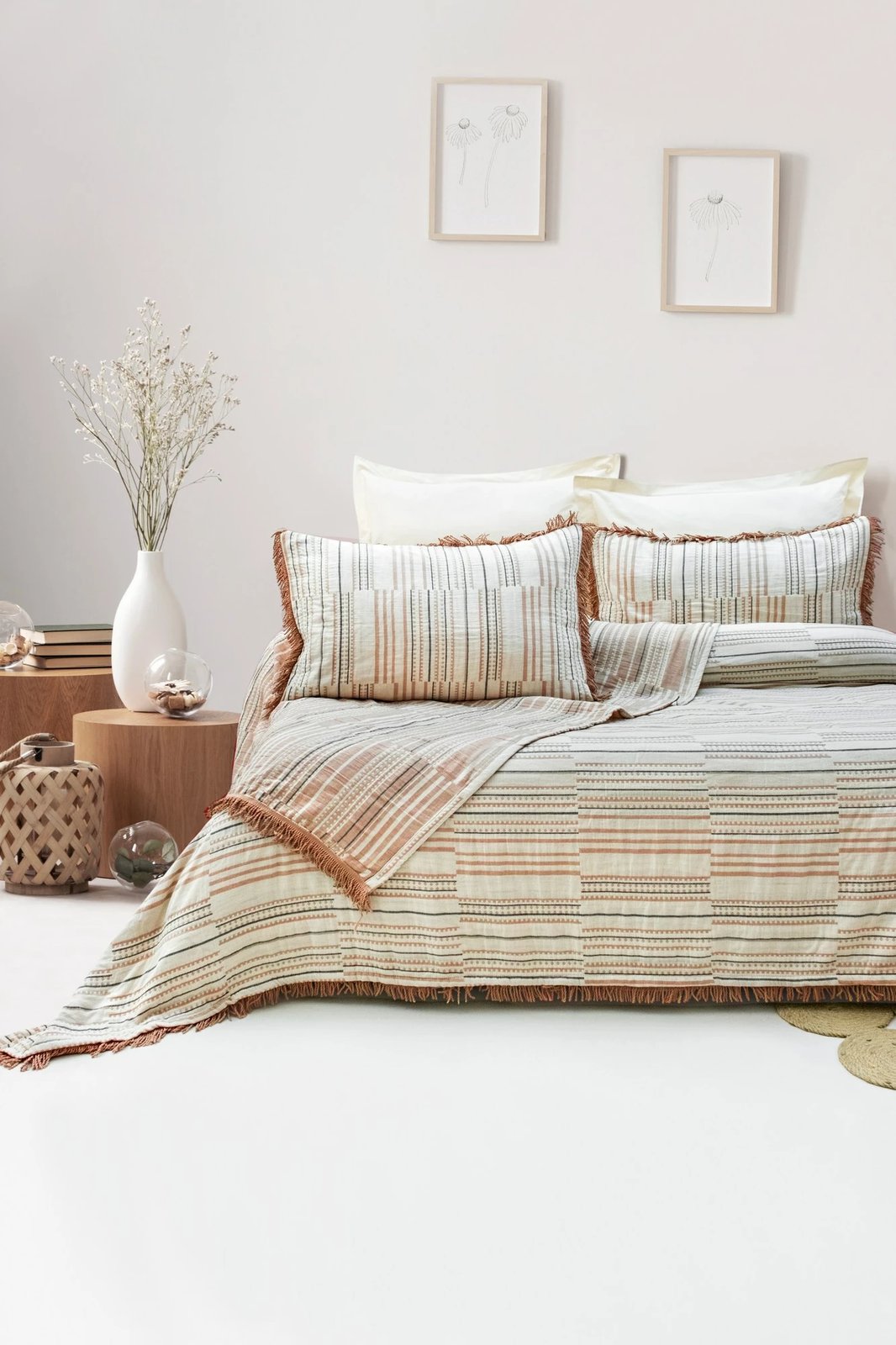 Set piké dopio L'essentiel, ngjyrë e kuqe tjegulle, Lia