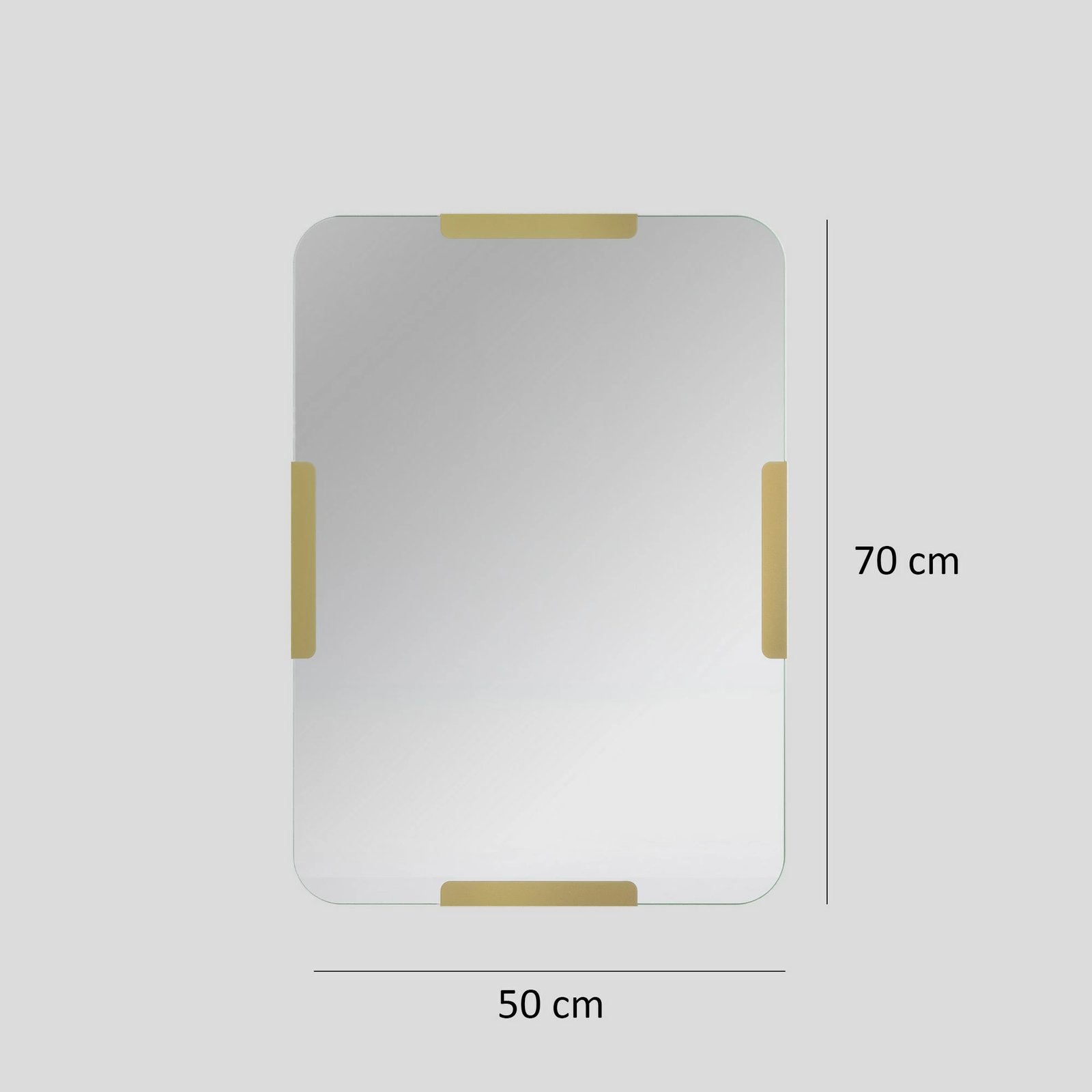 Pasqyrë dekorative Skye Decor, Pera, ngjyrë ari