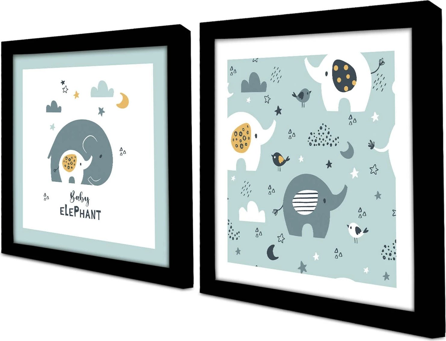 Set pikturash dekorative me kornizë MDF, 2 copë, Wallity, 2P3333SCT-015