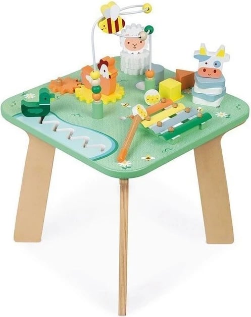 Tavolinë edukative prej druri për fëmijë Janod
