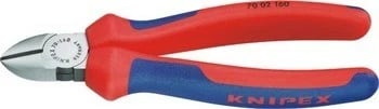 KNIPEX pinca anësore 180mm, e kuqe dhe blu