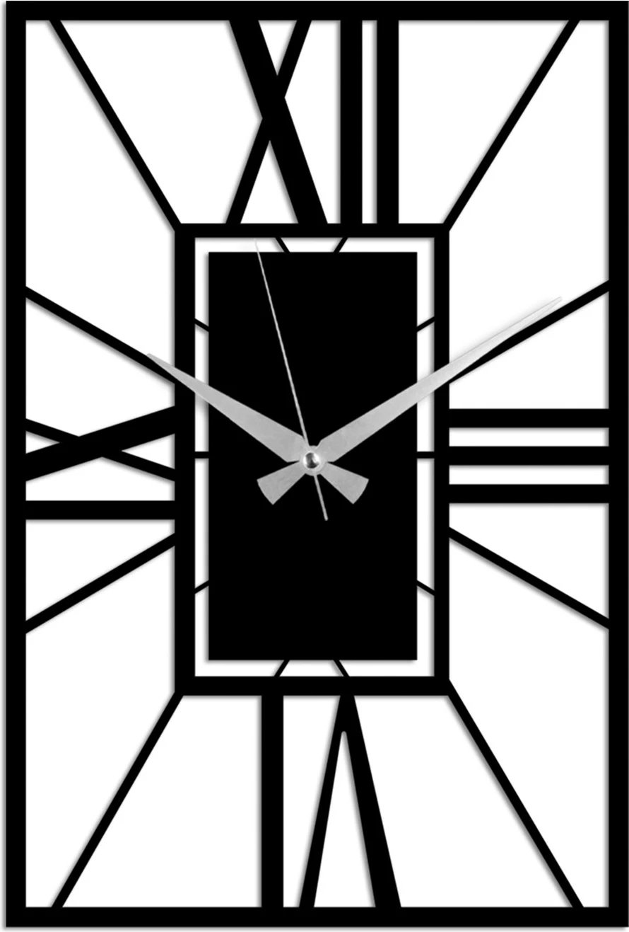 Orë muri dekorative prej metali, dizajn me vija, Wallity