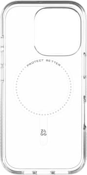 Mbështjellës Zagg Crystal Palace Snap me MagSafe për iPhone 16 Pro, Transparent