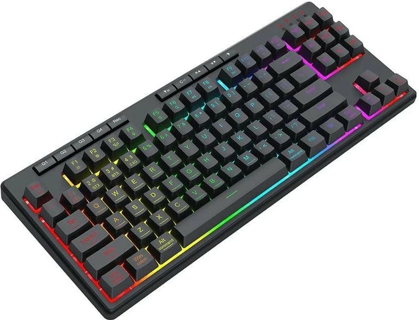 Tastierë Redragon K516RGB-PRO SHIVA PRO 87, RGB, e zezë