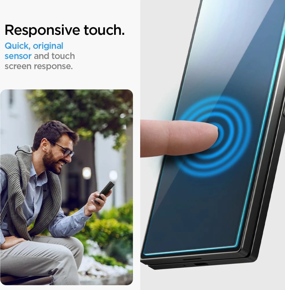 Xham i temperuar Spigen Glas.tR EZ Fit për Samsung Galaxy Z Fold 6, 2 copë