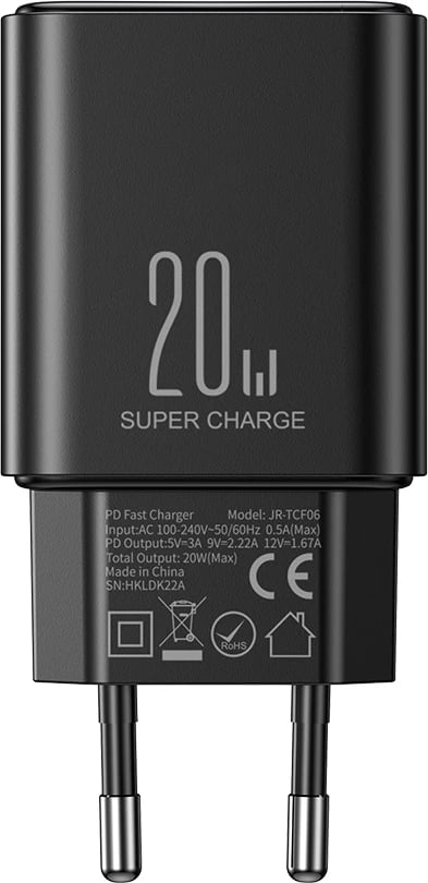Karikues muri Joyroom JR-TCF06, USB-C, 20W, i zi