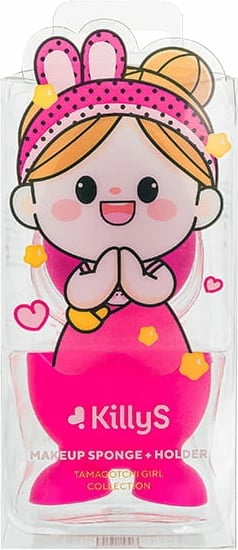 Sfungjer për grim me mbajtëse KillyS Tamagotchi Girl magenta 1 copë