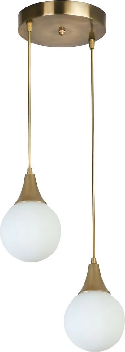 Llambë tavani Opviq, Afra 2, ngjyrë e bardhë dhe ari, gotë, tepsi