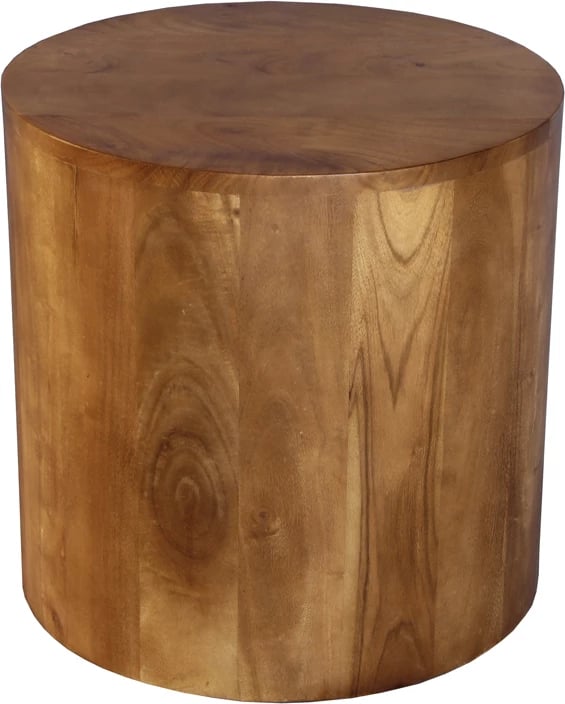 Tavolinë anësore Tulum, dru akacie, ngjyrë arre, 45x45x45