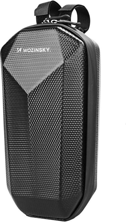çantë timoni për skuter elektrik, Wozinsky, WSB2BK, 4L, EVA e fortë, zinxhir i papërshkueshëm nga uji, 30.5x16.5x14 cm, e zezë
