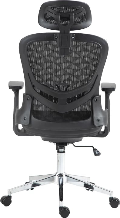 Karrige pune menaxheri Mergi, rrjetë e zezë, 62x63x120cm