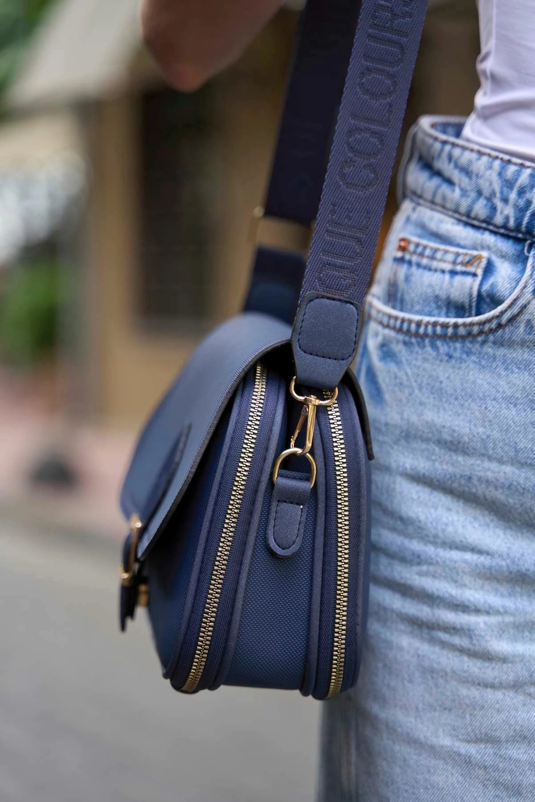 Çantë dore Zoozie Bags, ngjyrë e kaltër e errët, MK1020225SV10-025