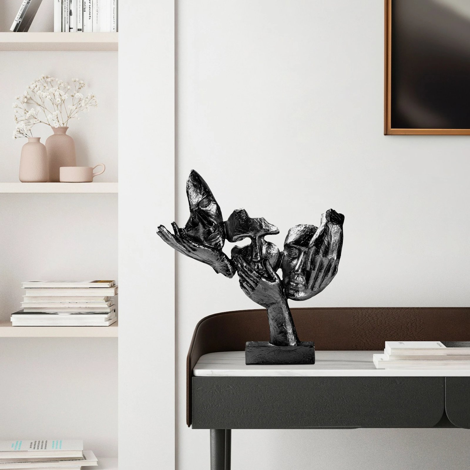 Objekt dekorativ Aberto Design, Yak-033-C, ngjyrë e zezë