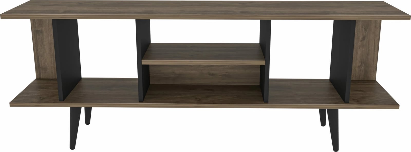 Komodinë TV Skye Decor, ngjyrë arre, e zezë