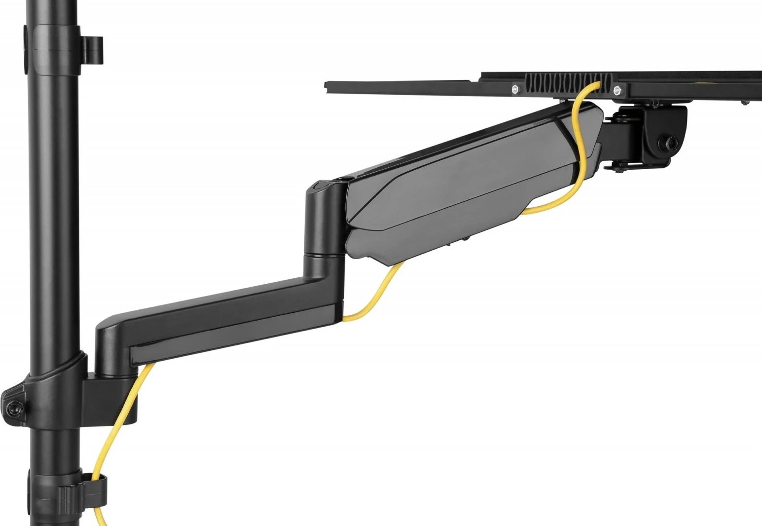 Krah muri për monitor, tastierë dhe kompjuter Digitus DA-90372, deri 32 inç, i zi