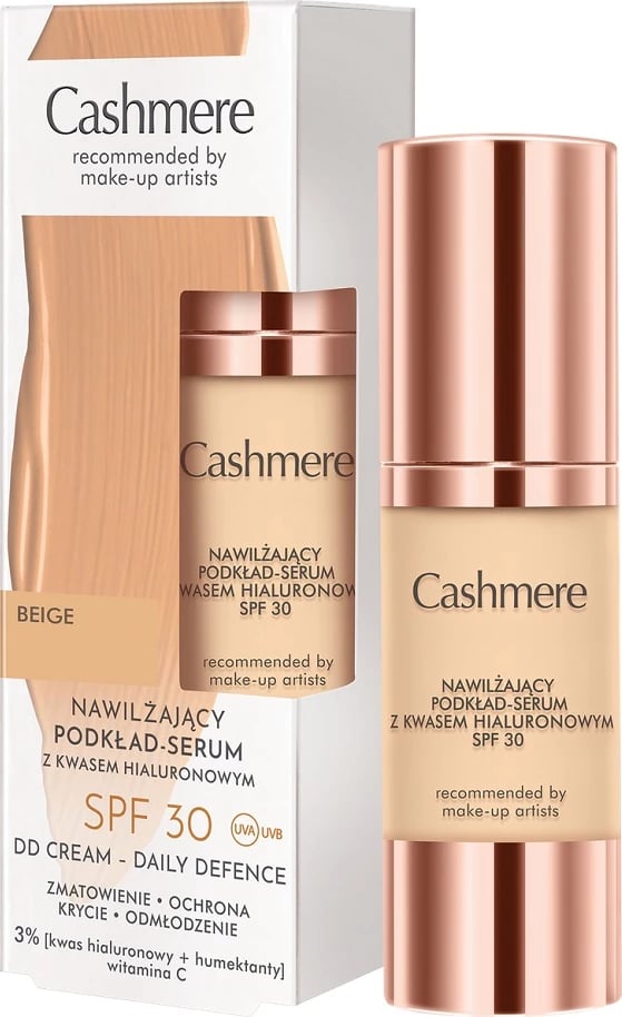 Fondatinë-serum për femra Cashmere 02 Beige SPF30, 30ml