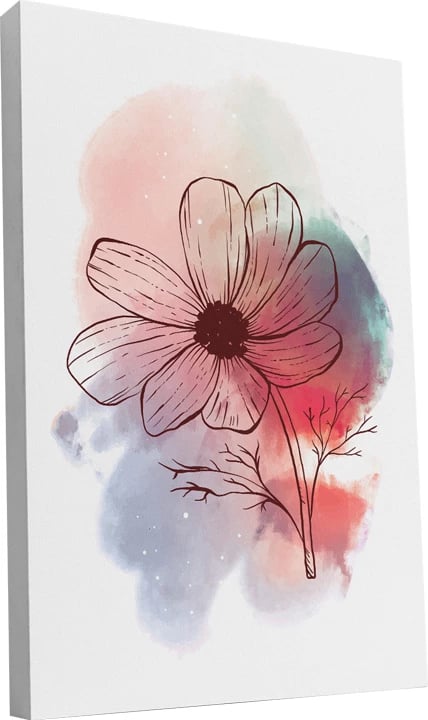 Set tablo me kornizë, Nerve, print digjital, shumëngjyrëshe, 50x2x70cm