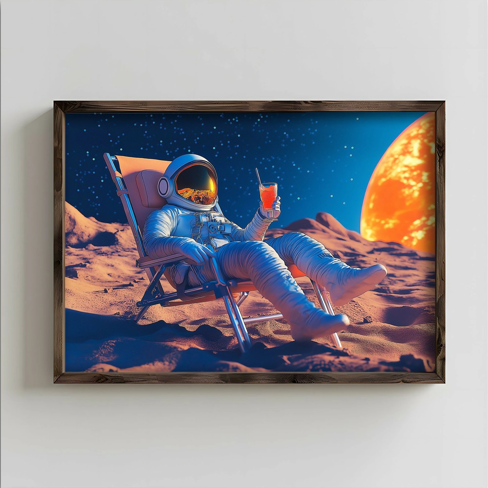 Pikturë dekorative me kornizë MDF, shumëngjyrëshe, Wallity, TUN126-L