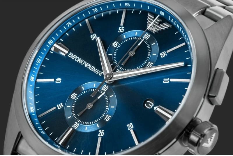 Orë dore për meshkuj Emporio Armani, titanium