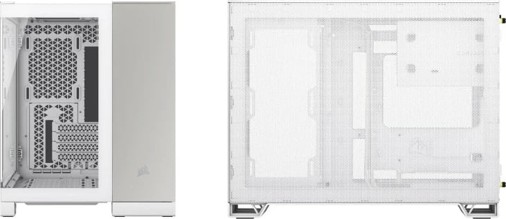 Kasë Corsair 2500X mATX, xham i temperuar, bardhë/satin grey