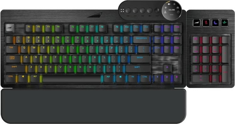 Tastierë mekanike Mountain Everest Max, MX Blue, e zezë