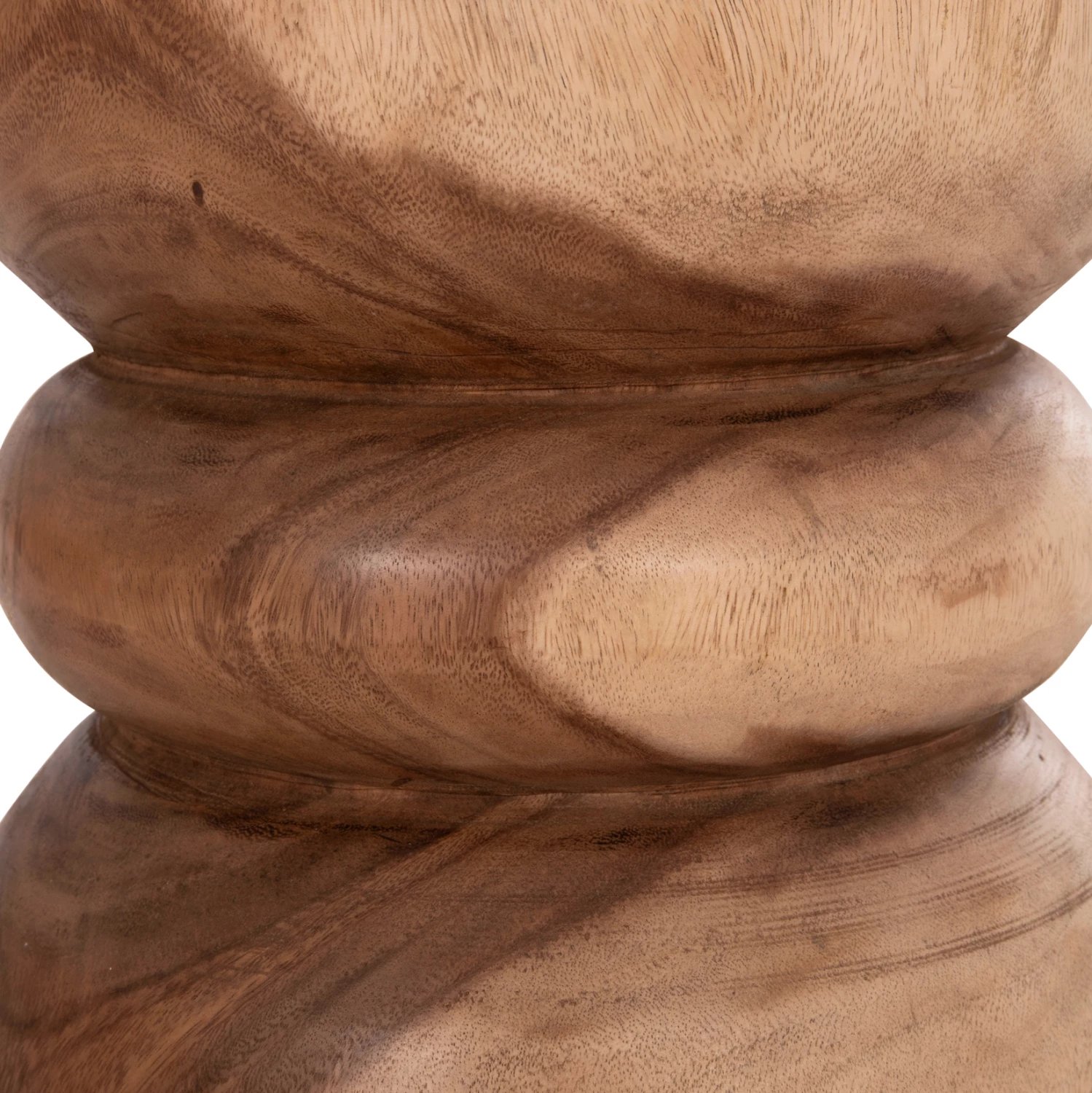 Stool anësor/tavolinë rrethore BELLO, dru suar natyral, FH9900.11, 35x46cm