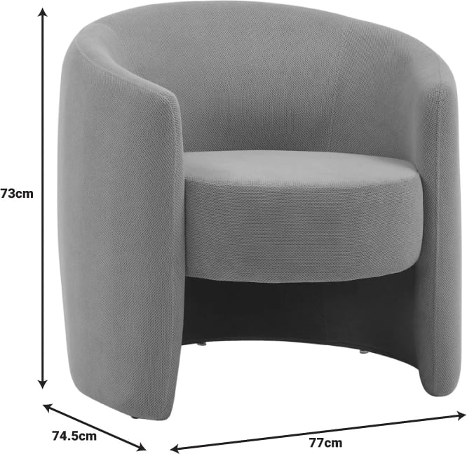 Karrige Barken, ngjyrë bezhë, 77x74.5x73cm