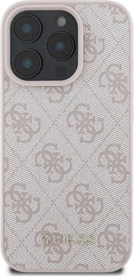 Mbështjellës Guess 4G Classic për iPhone 16 Pro, Rozë Mbështjellës Guess 4G Classic për iPhone 16 Pro, Rozë