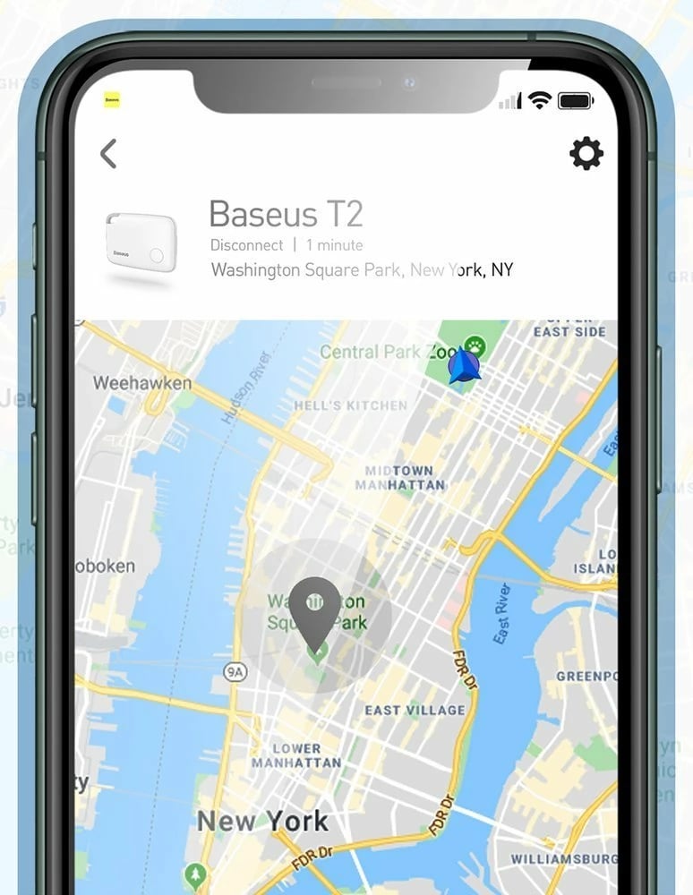 Pajisje anti-humbje Baseus T2 me litar, e bardhë