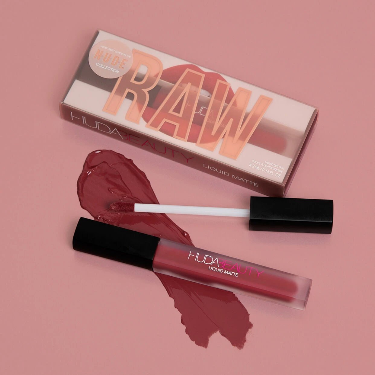 Buzëkuq Huda Beauty Liquid Matte Raw, 5ml