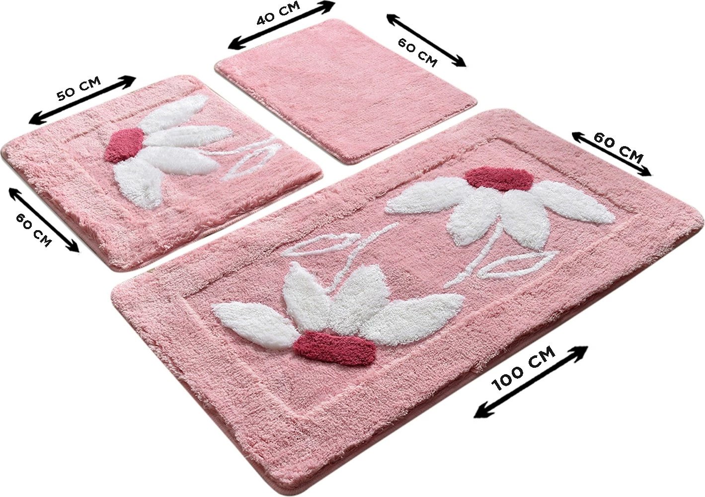 Set tapetash për banjo akrilik, 3 copë, Mijolnir, Daisy, rozë