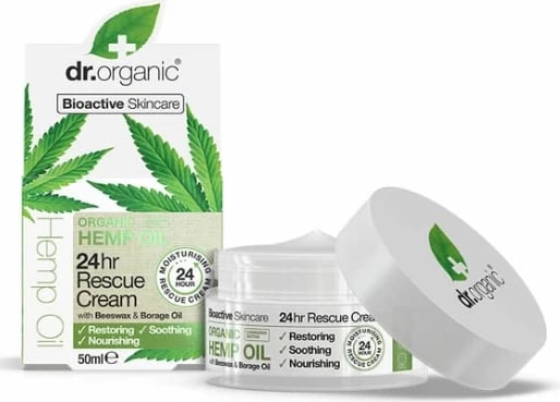 Krem shpëtues për lëkurë DR. ORGANIC Hemp Oil, unisex, 50ml