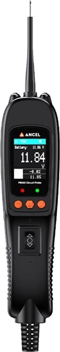 Tester qarku Ancel PB500, me ekran TFT, për automjete, 12-24V, i zi