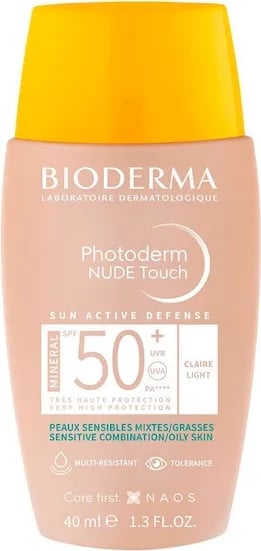 Krem dielli për fytyrë Bioderma Photoderm Nude Clair unisex 40ml