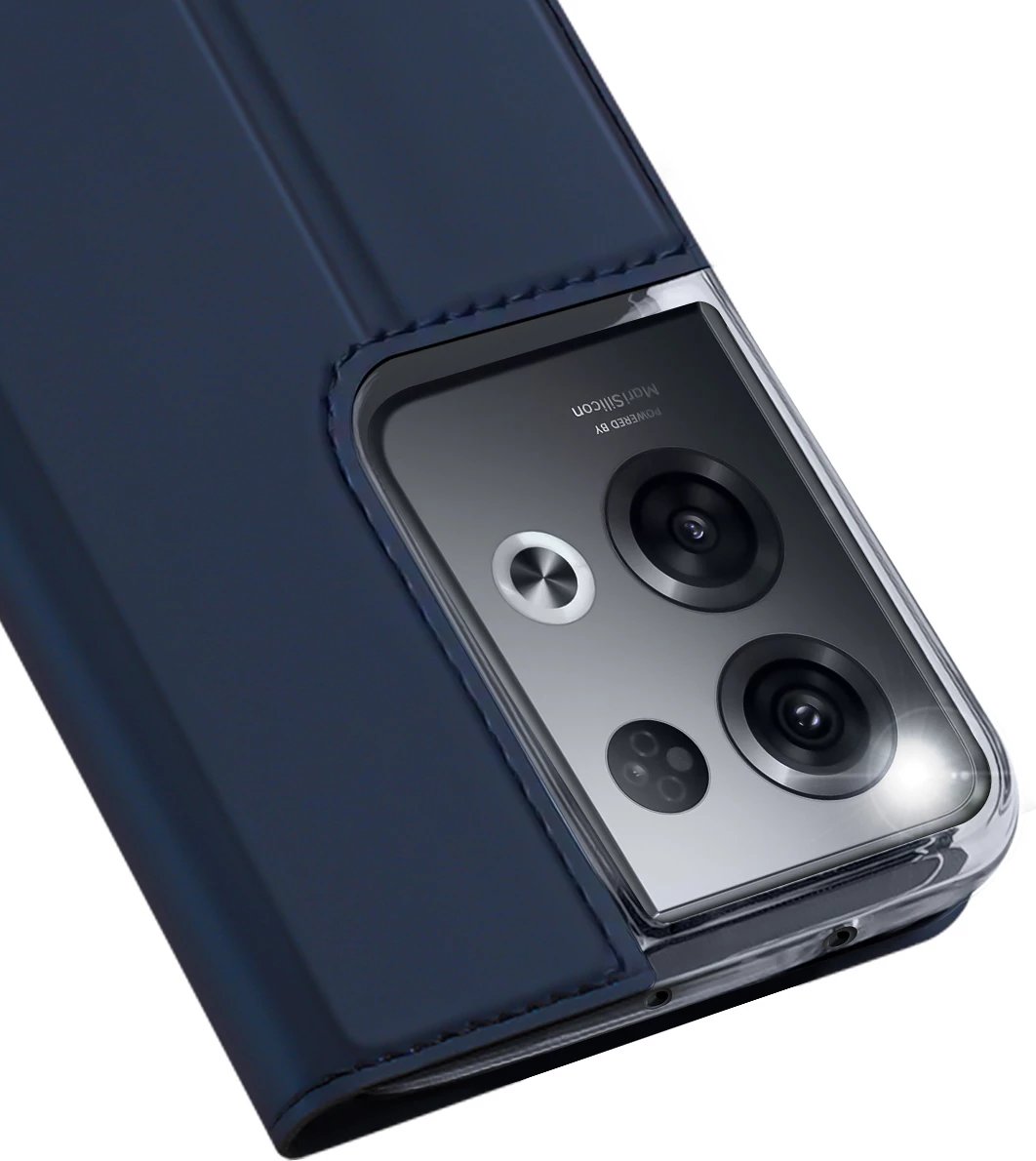 Mbështjellës Dux Ducis Skin Pro për Oppo Reno 8 Pro, me kapak, xhep për kartela, funksion standi, Kaltër Mbështjellës Dux Ducis Skin Pro për Oppo Reno 8 Pro, me kapak, xhep për kartela, funksion standi, Kaltër