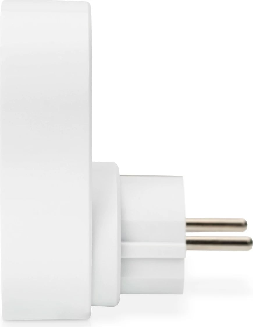 Adapter universal prizë Digitus me 2 USB-A, gri/bardhë