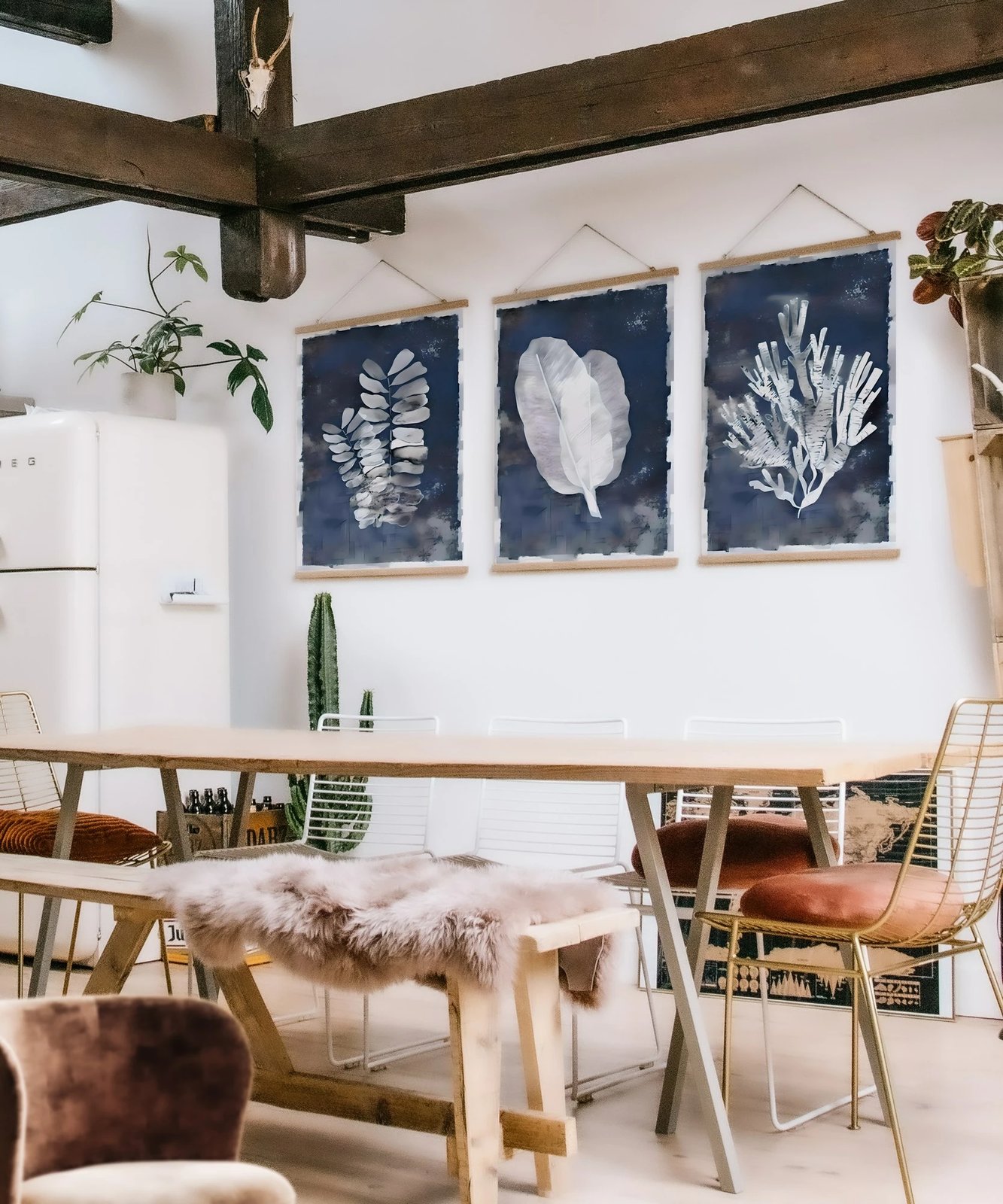 Pikturë dekorative me kornizë (3 copë), Wallity, SRG26