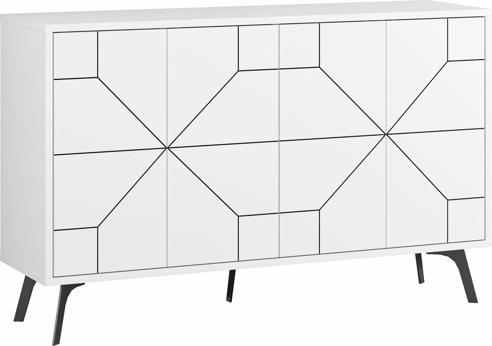 Konsol Skye Decor, ngjyrë e bardhë, Dune