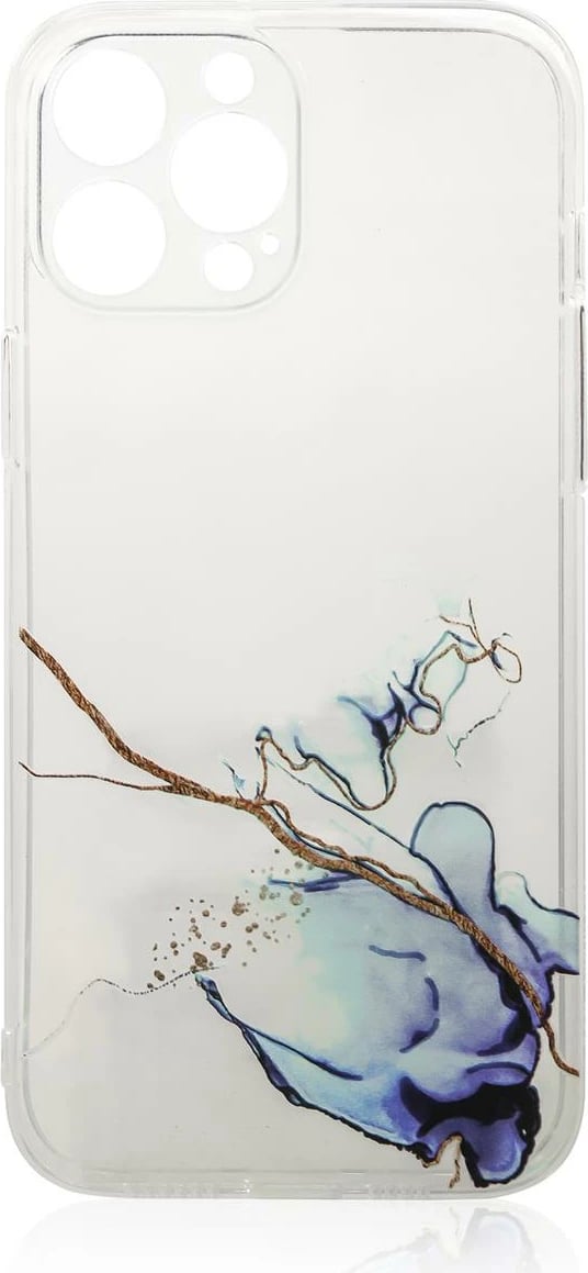 Mbështjellës Hurtel Marble Case për Xiaomi Redmi Note 11, TPU, Blu