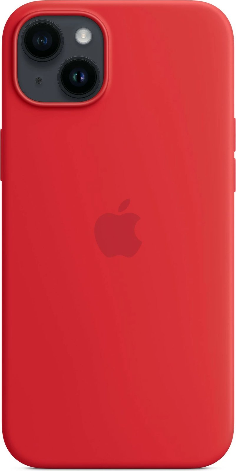 Mbështjellës Apple iPhone 14 Plus Silicone Case MagSafe i kuq
