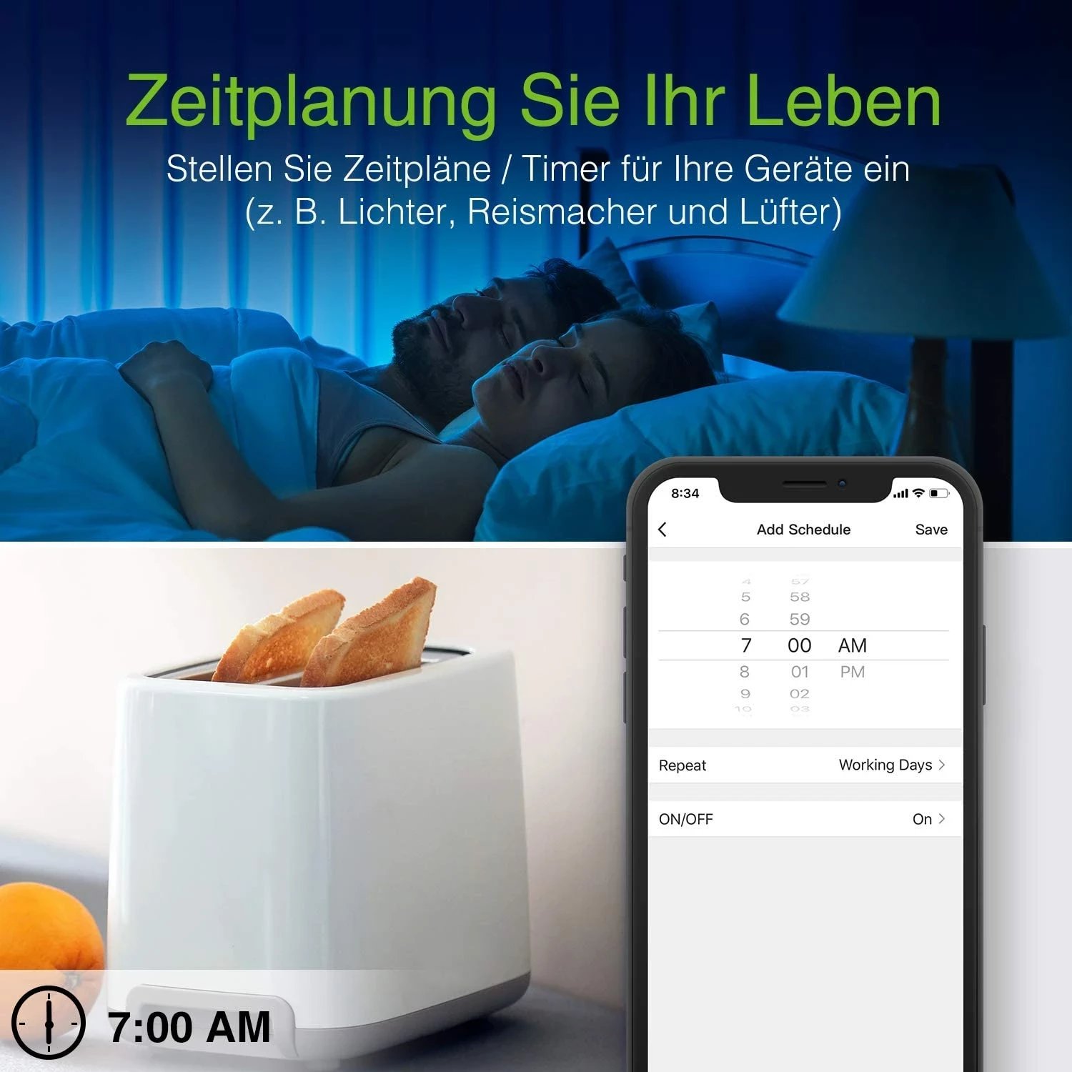 Socket Gosund SP211, 2 copë, 3500W, Tuya, e bardhë
