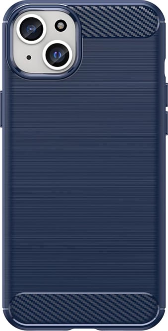 Mbështjellës Hurtel Carbon Case për iPhone 15 Plus, TPU, Blu