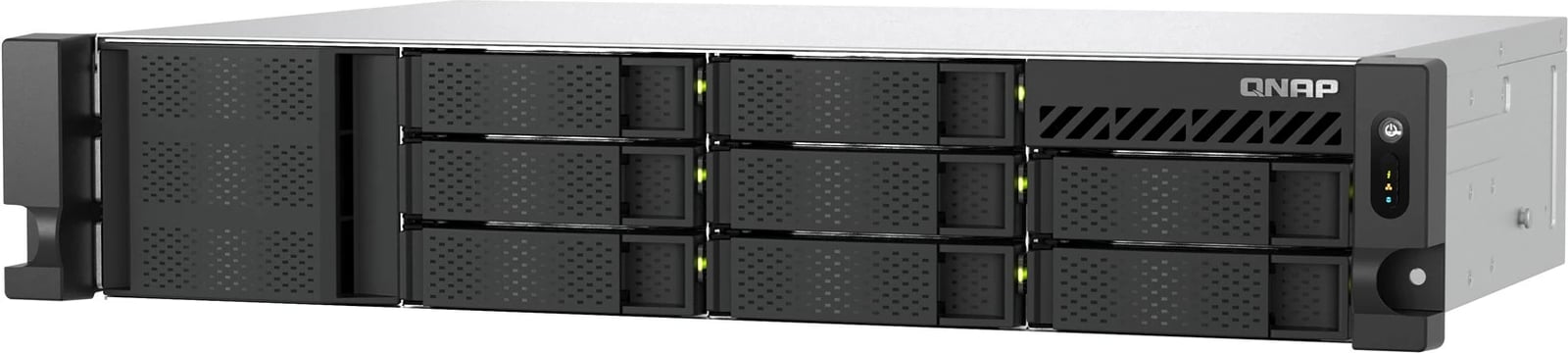 NAS server QNAP TS-855eU-8G, 2U, 8x2.5"/3.5" SATA, Intel Atom C5125, 8GB RAM, 2x2.5GbE, i zi