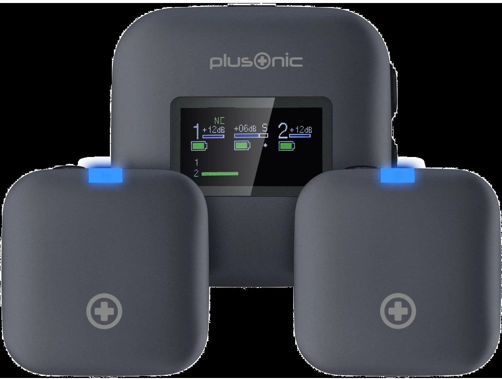 Mikrofon wireless Plusonic PS-TDS8, USB Type C, Lightning/3,5mm, hiri
